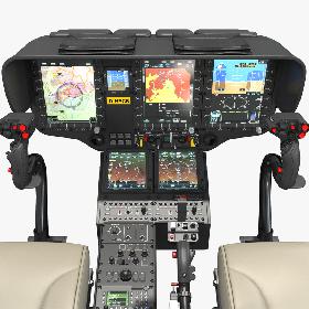 3D model Airbus H145 Helicopter Cockpit